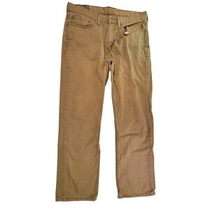Levi Strauss 514 Mens Tan Straight Fit Jeans W34 L30